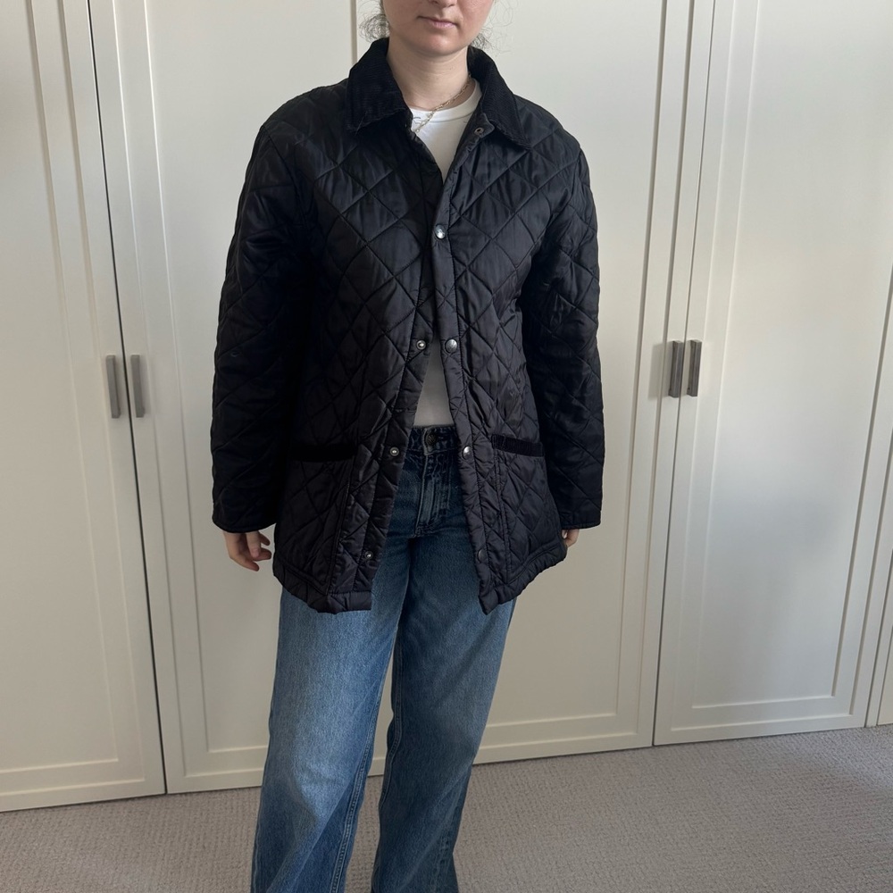 Peter Elliot Black Quilted Jacket – Size L